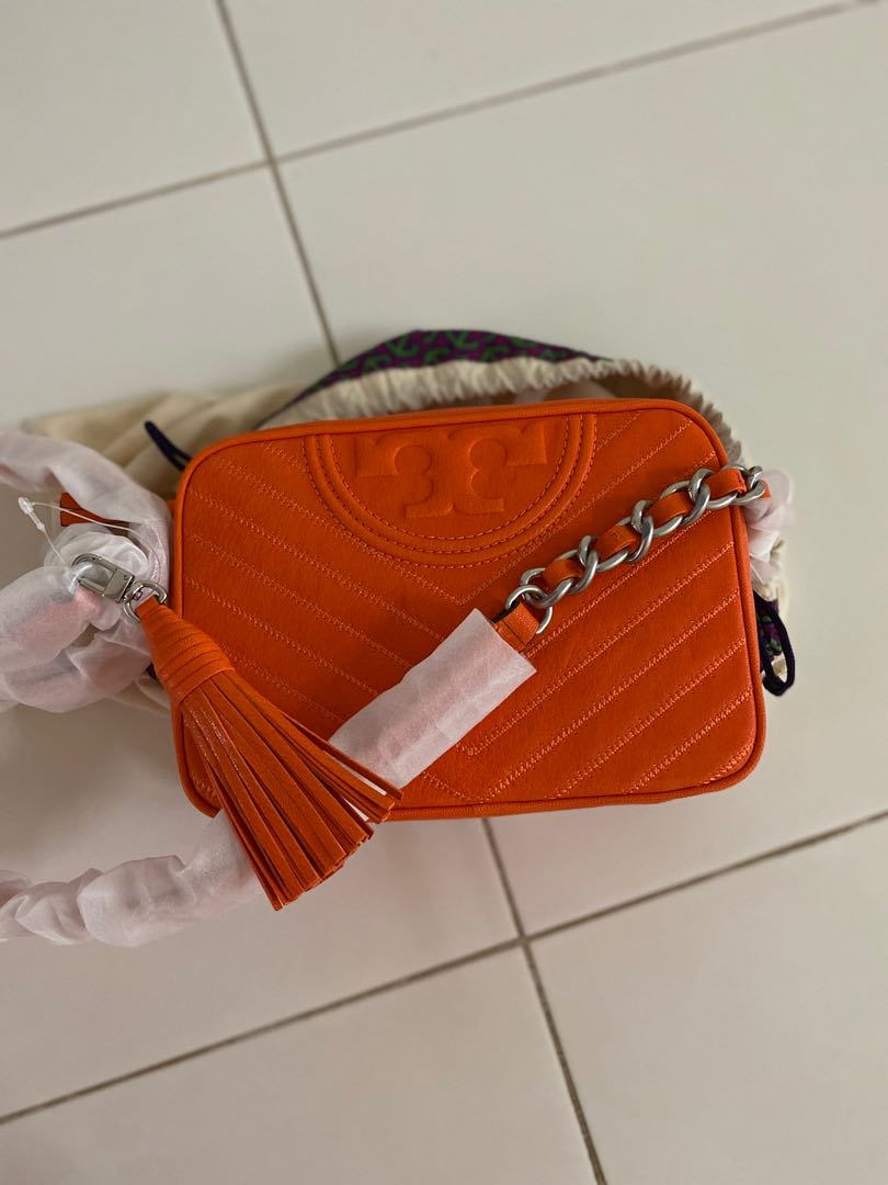 Fleming distressed chevron camera bag shop