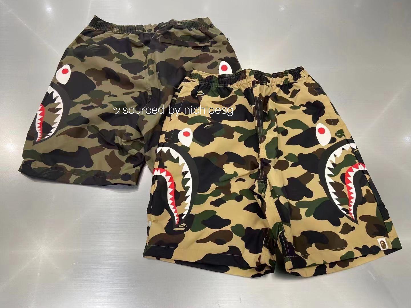 BAPE 1ST CAMO SIDE SHARK BEACH SHORTS, Men's Fashion, Bottoms, Shorts on  Carousell