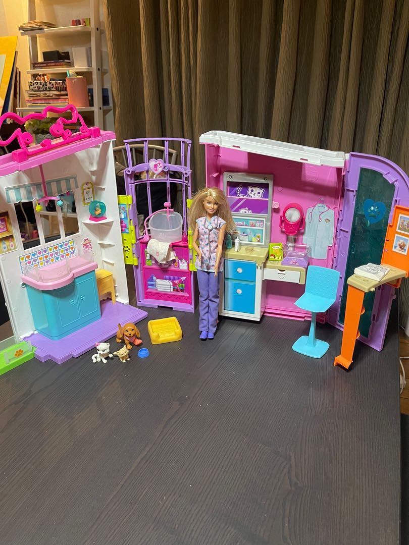 Barbie Vet Clinic set with Barbie doll Hobbies Toys Toys
