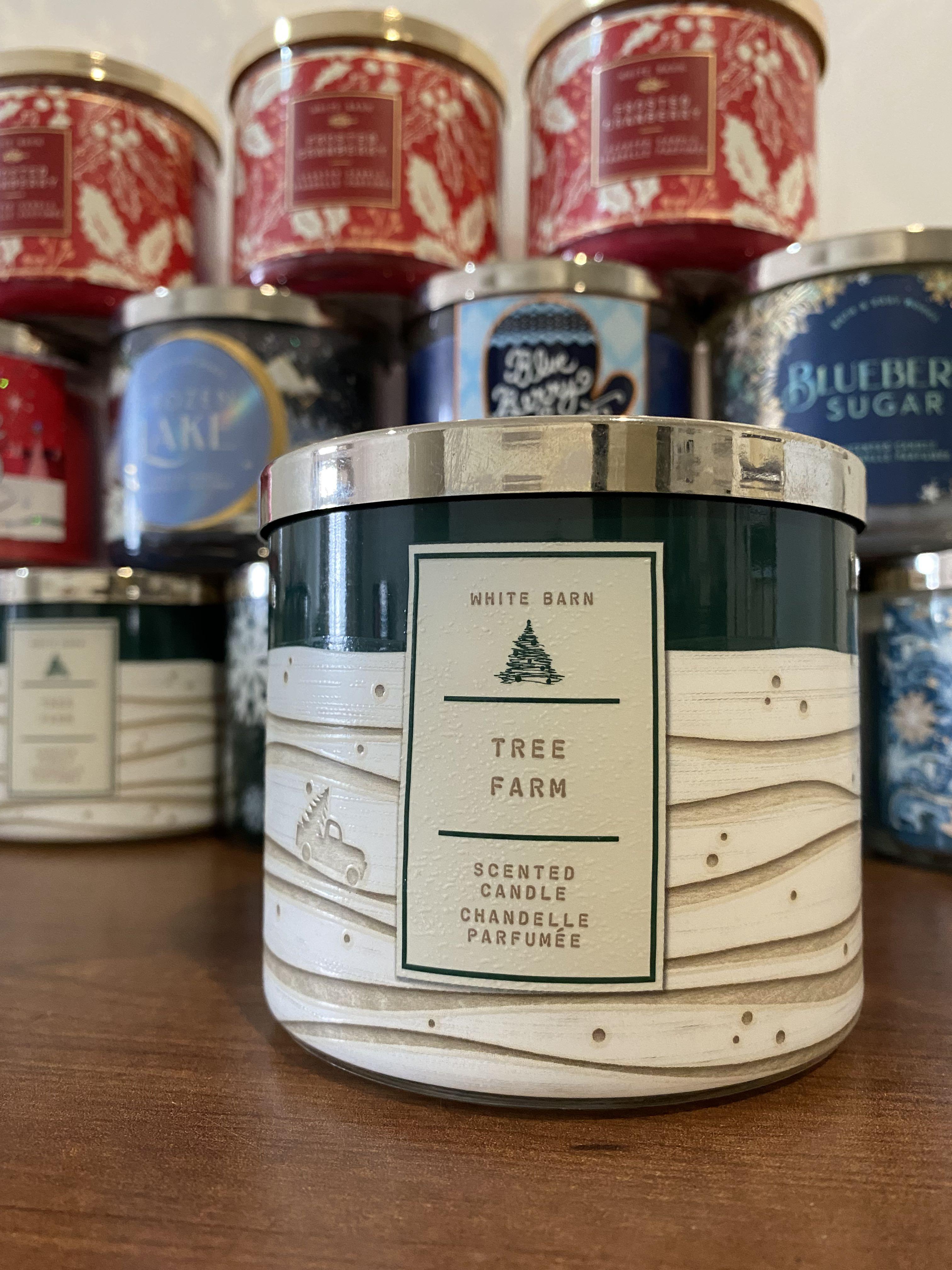 BBW 3 wick Candle Tree Farm, Furniture & Home Living, Home Fragrance on