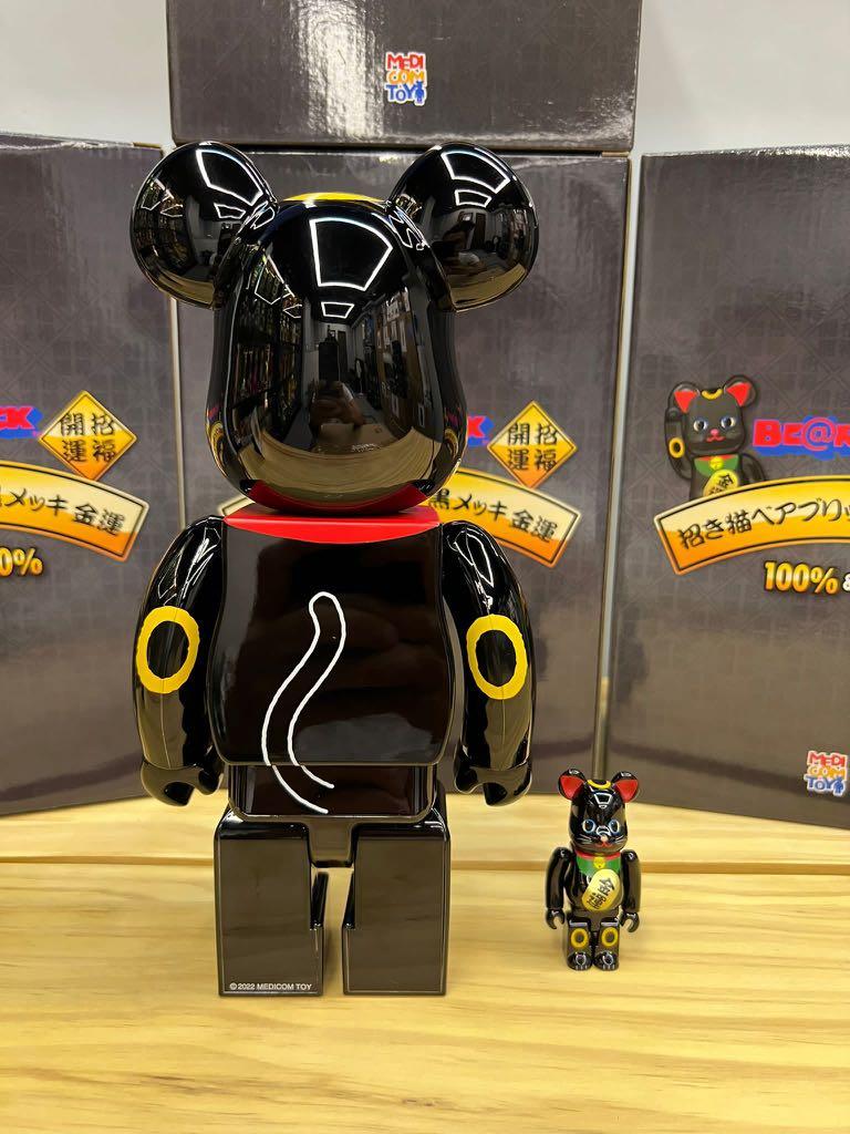 現貨Bearbrick 金運招財貓黑金運100% & 400% Neko be@rbrick 現貨Bearbrick 金運招財貓黑金運100% & 400% Neko be@rbrick