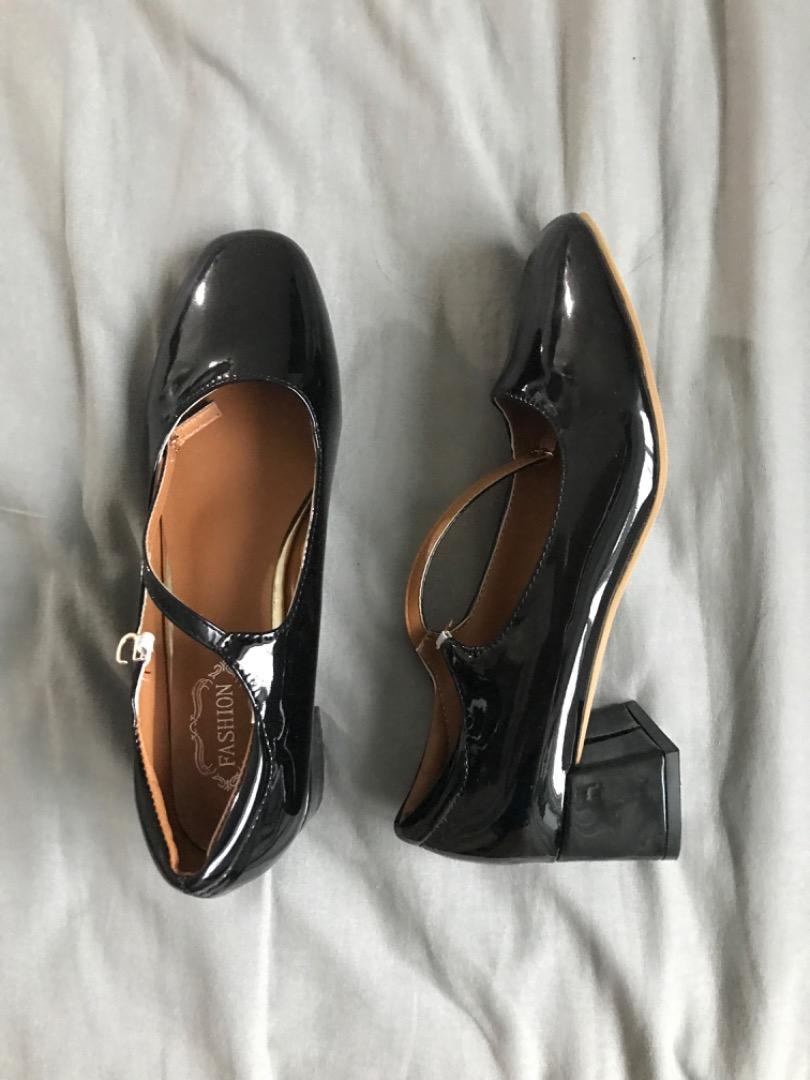black mary jane heels aesthetic ulzzang korean chinese cute trendy