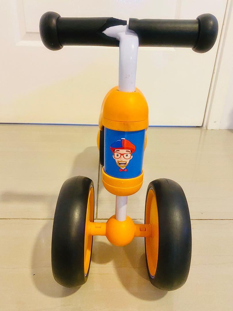 Blippi Cricket Baby Walker Balance bike with 4 Wheels for ages 12 24 months bike for baby kids toddlers Hobbies Toys Toys Games on Carousell