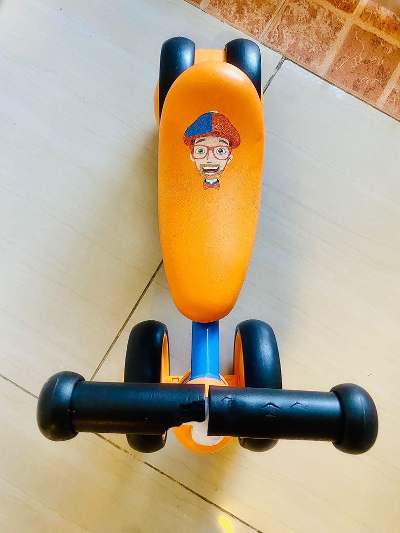 Blippi Cricket Baby Walker Balance bike with 4 Wheels for ages 1224