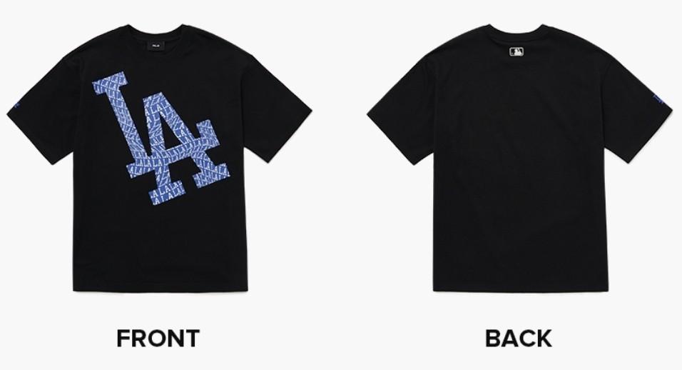 BASIC MEGA LOGO OVER FIT SHORT SLEEVE T-SHIRT LA DODGERS