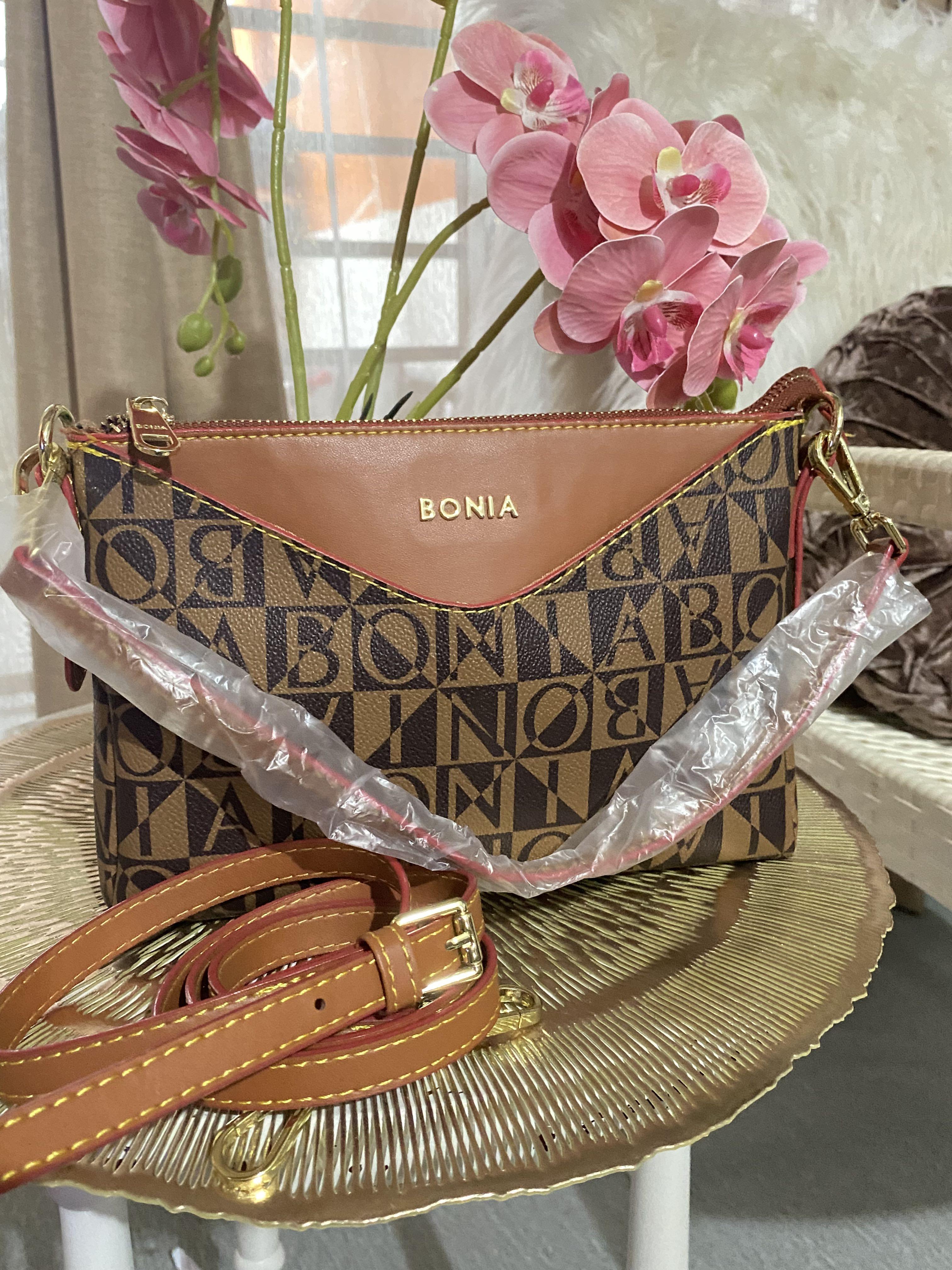 Bonia Golden Darya Monogram Women's Bag with Adjustable Strap 860371-102-61  | eBay