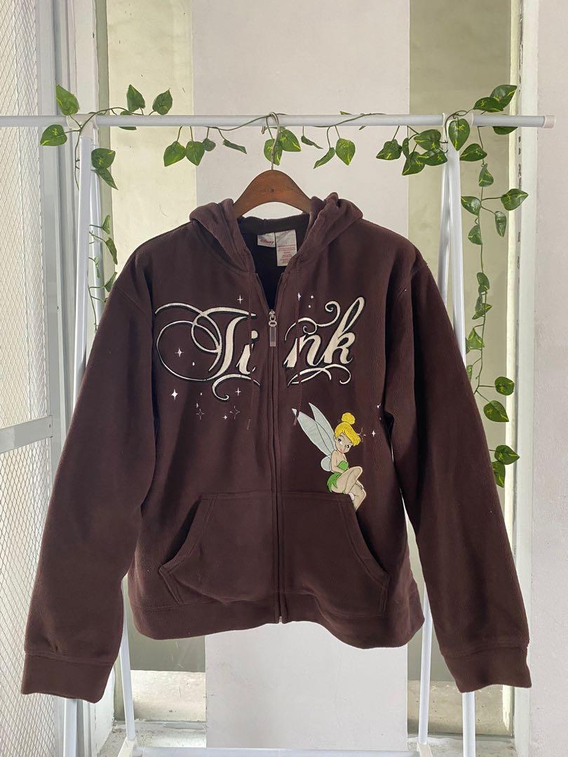 Tinkerbell zip up hoodie clearance