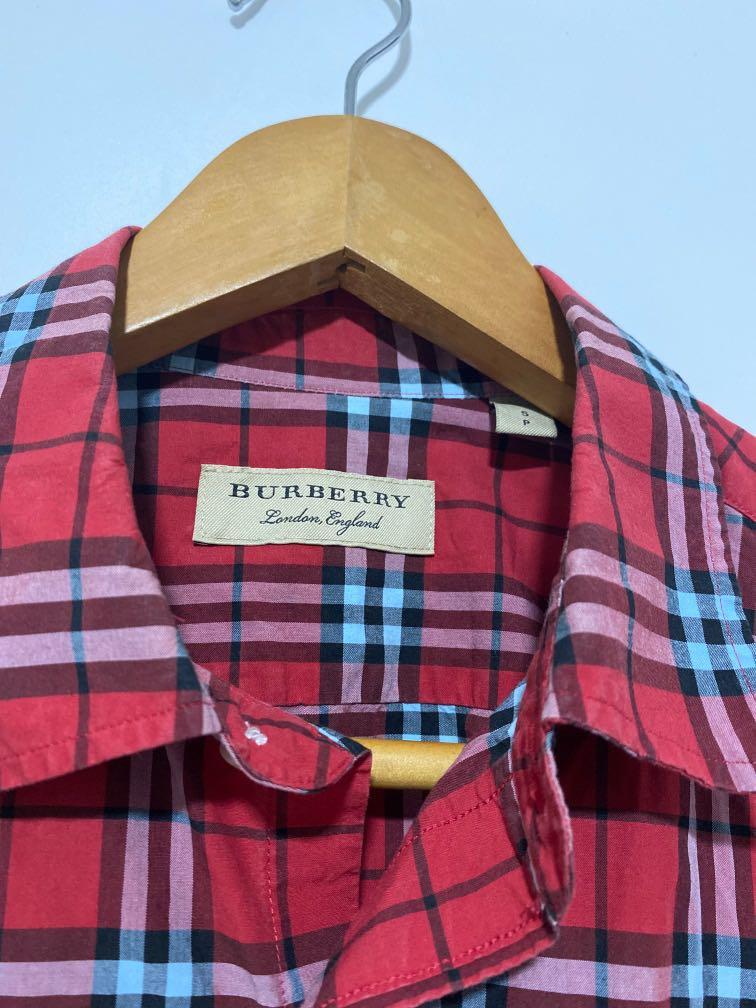 Burberry red hotsell check shirt