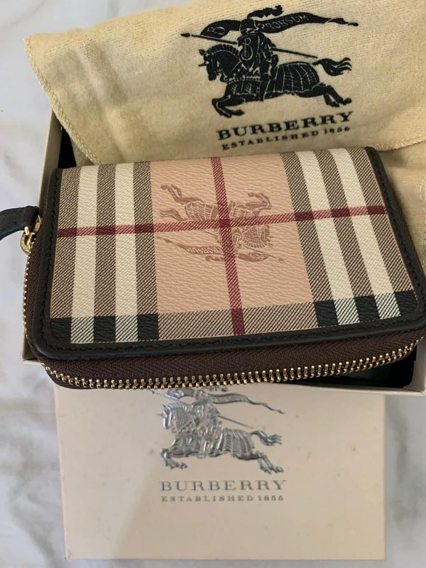 Burberry Small Wallet Vintage Check with Logo Women s Fashion