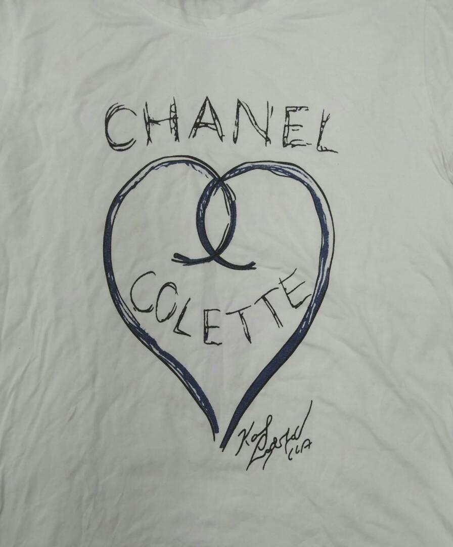 CHANEL COLETTE HEART TEE, Luxury, Apparel on Carousell