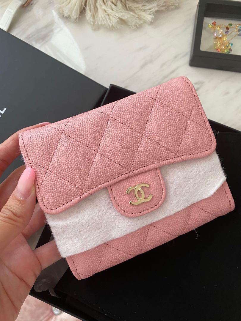 Chanel shop pink wallet