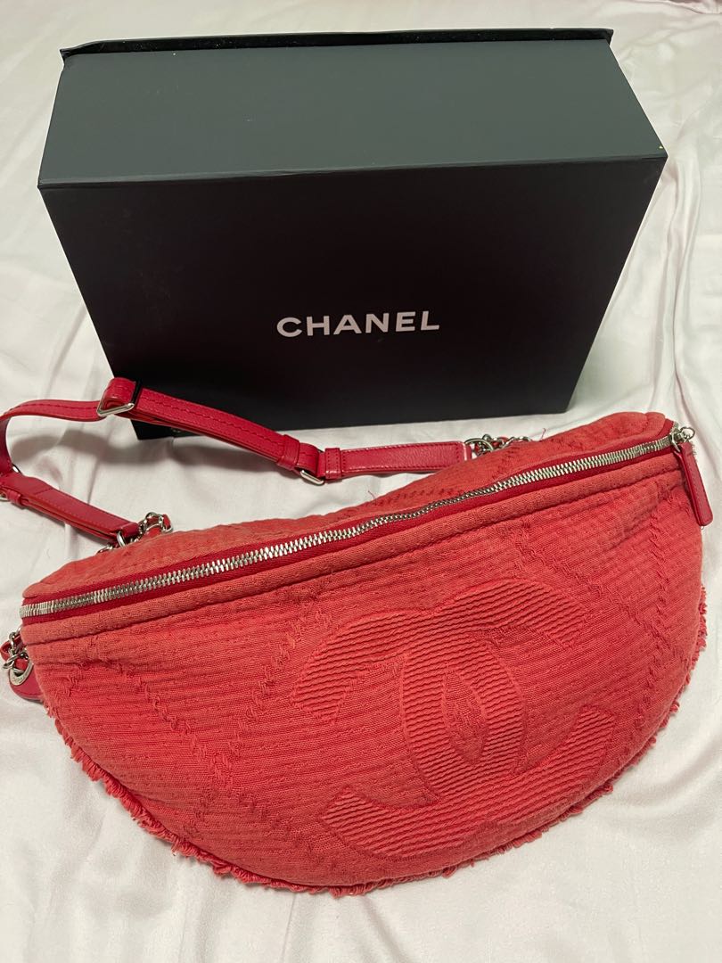 chanel waist pouch bag, Men's Fashion, Bags, Sling Bags on Carousell