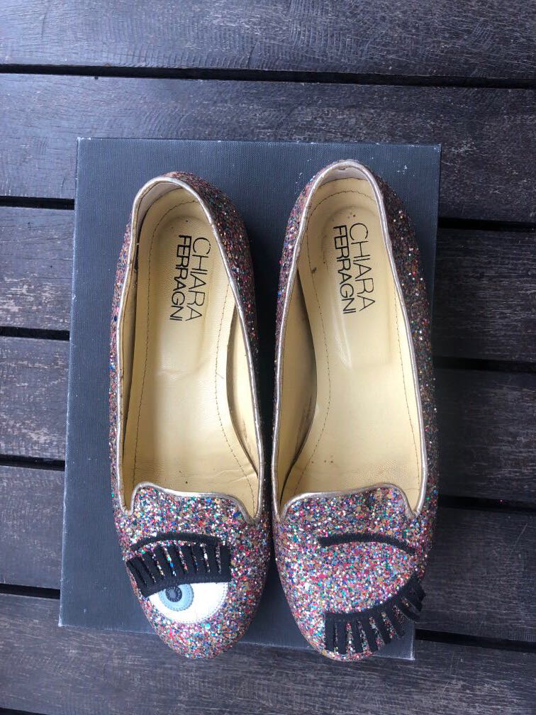 Chiara ferragni glitter discount shoes