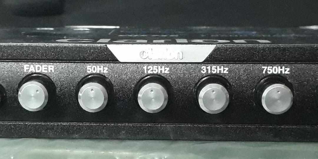 Clarion EQS746 1/2 DIN Graphic Equalizer with Builtin Crossover, Auto