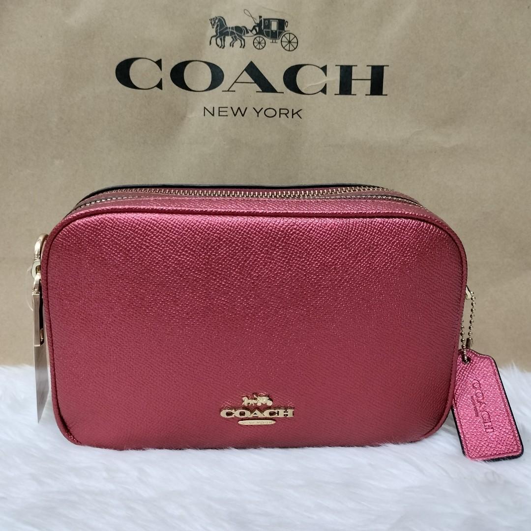 Coach metallic pebbled leather jes hotsell crossbody