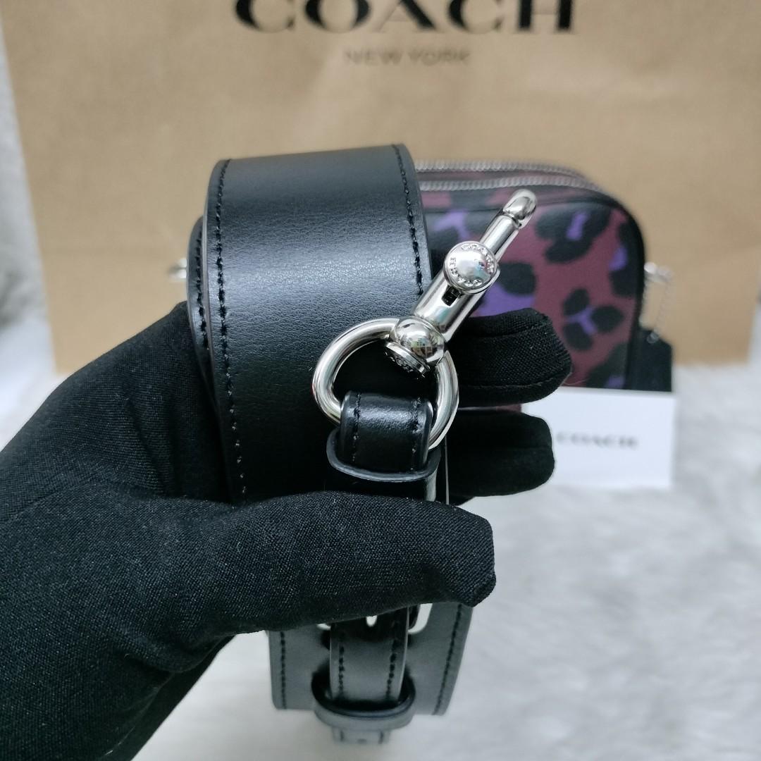 COACH LEOPARD JES PRINT SV/VINTAGE MAUVE MULTI CROSSBODY BAG, Women's