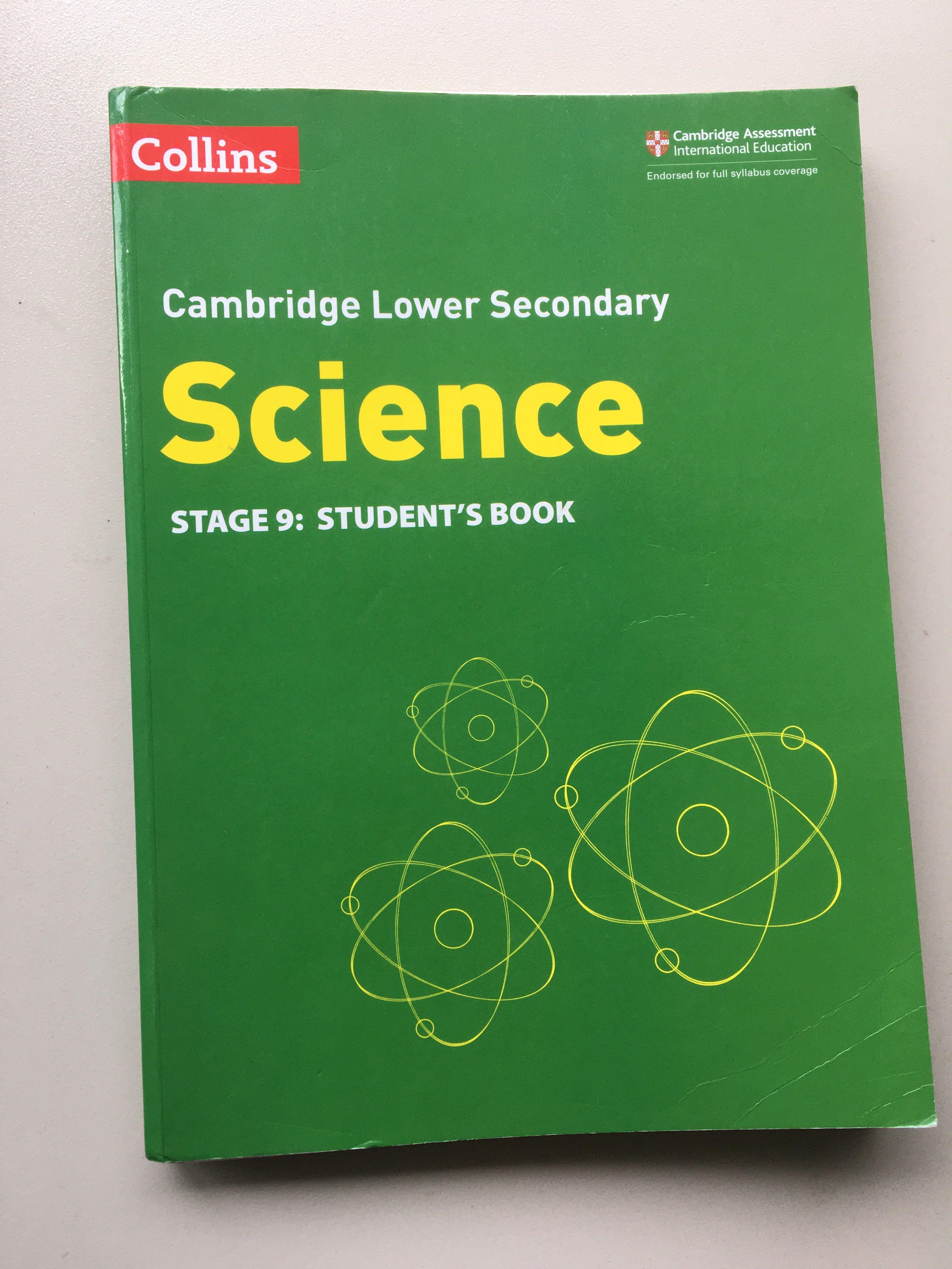 Collins cambridge lower secondary science stage 9 students book