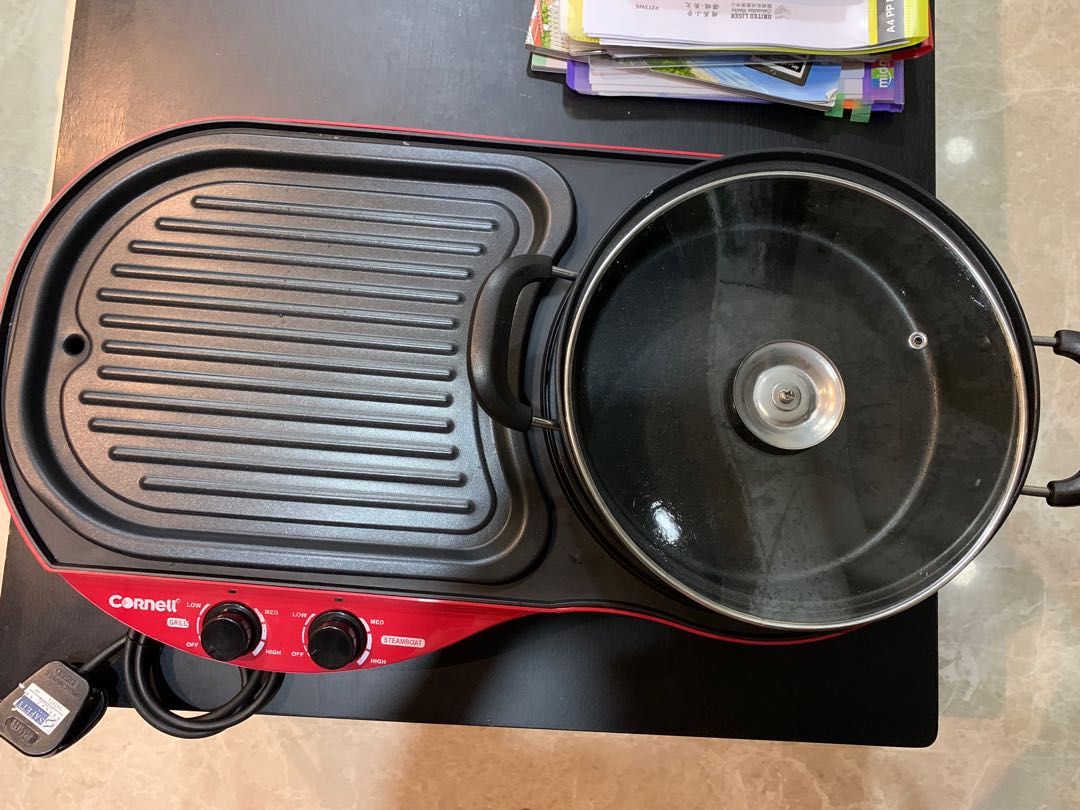 Cornell Table Top Grill With Hot pot, TV & Home Appliances, Kitchen