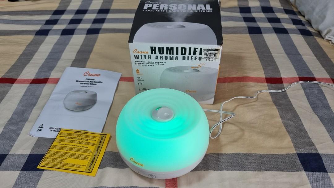 Crane Humidifier and Diffuser for 15sqm rooms, Furniture & Home Living