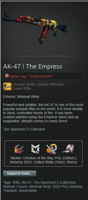 CSGO AK-47 | The Empress, Video Gaming, Video Games, Others on Carousell