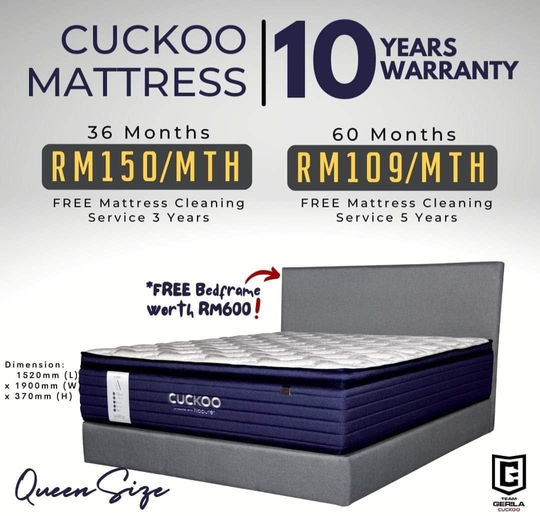 Cuckoo mattress best sale price