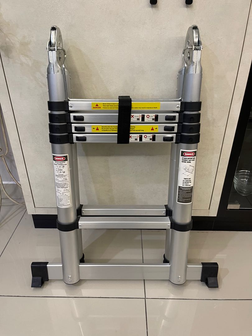 Double Sided Aluminium Telescopic Pole 10 step Ladder Furniture