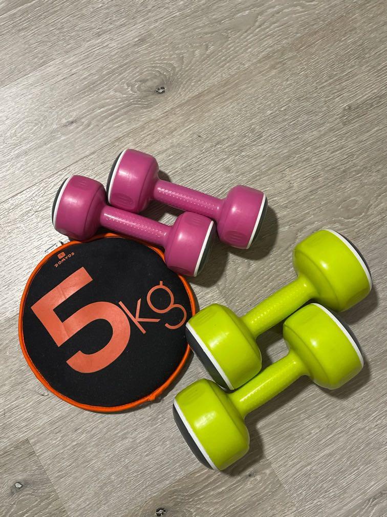 Dumbbell set 3 & 5 KG (Value of 50), Sports Equipment, Exercise