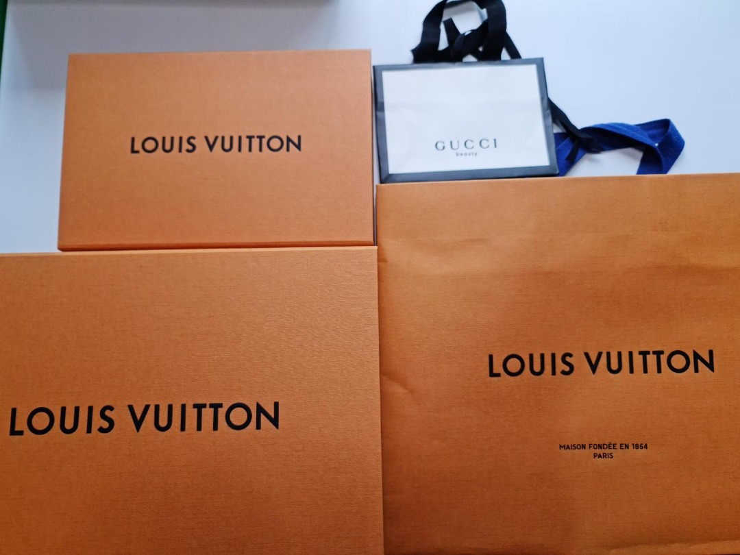 Authentic Louis Vuitton Gift Box (Magnetic Closure) And Shopping Bag Set #1