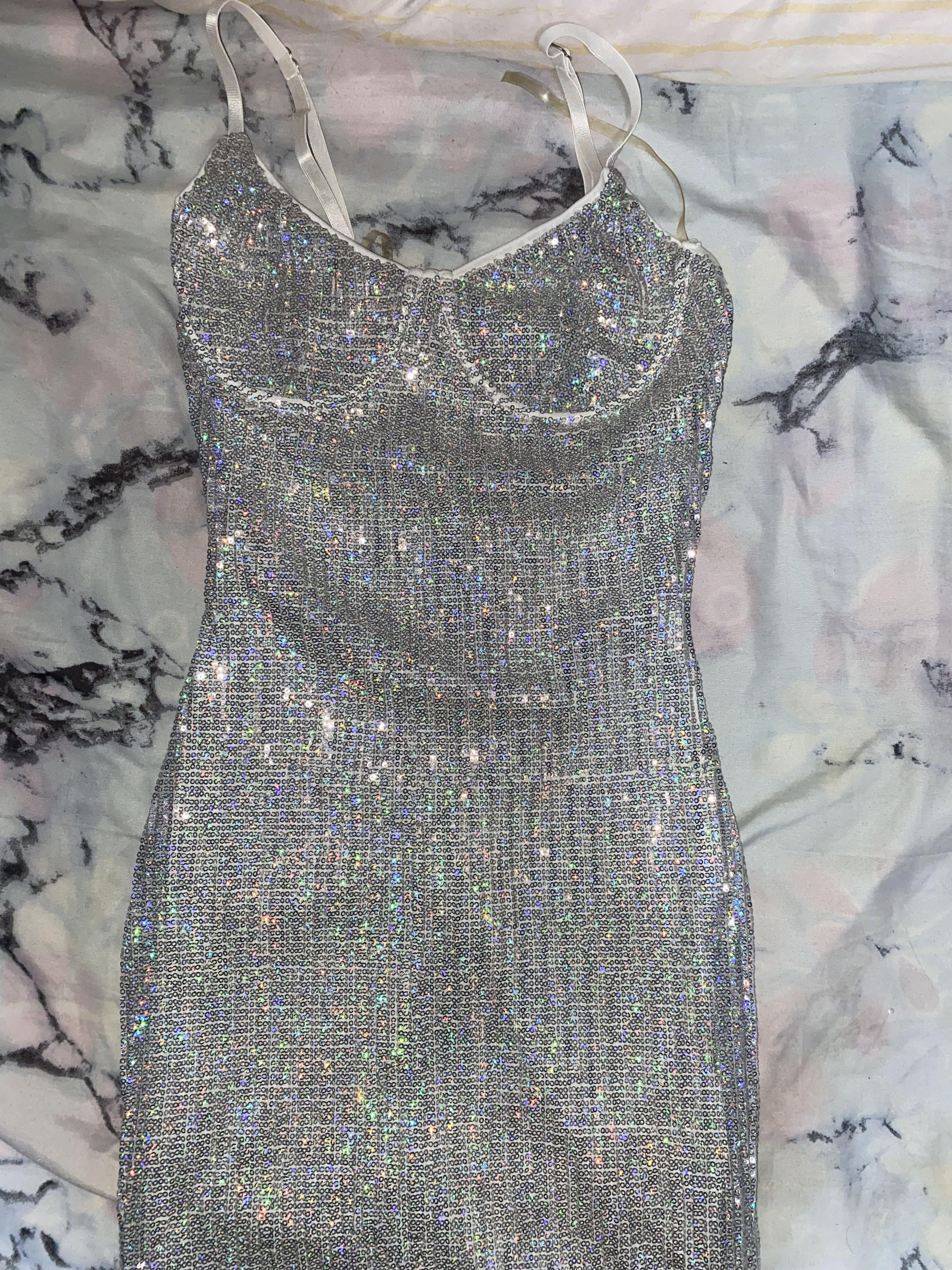 Fashion Nova Livin For the Weekend sequin mini dress Women s Fashion Dresses Sets Dresses on Carousell