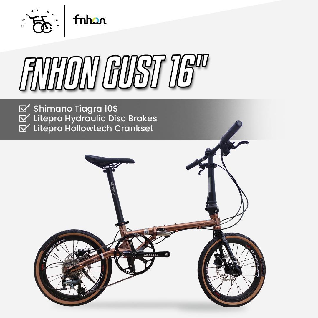 20 clearance sales off listed price Fnhon GUST 16 10S Shimano Tiagra SRAM GX 10 Speed Litepro Hydraulic Disc Brake Foldable Bike Sports Equipment Bicycles Parts Bicycles on Carousell