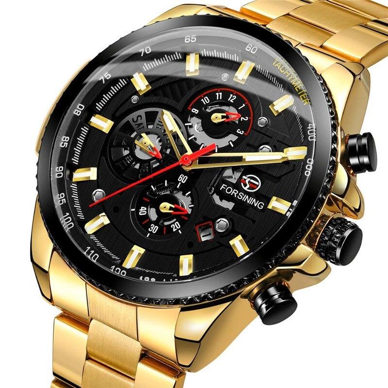 Forsining 428 Men New Automatic Mechanical Watch Luxury Military