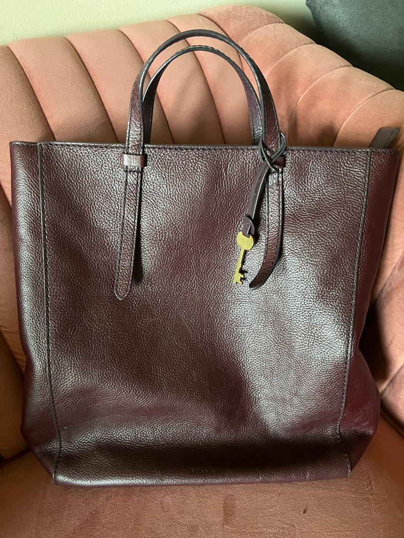 Fossil Camilla Convertible Backpack Burgundy Luxury Bags