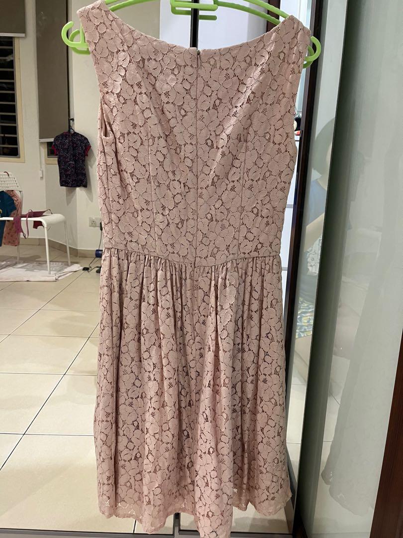 French connection pink lace dress sales