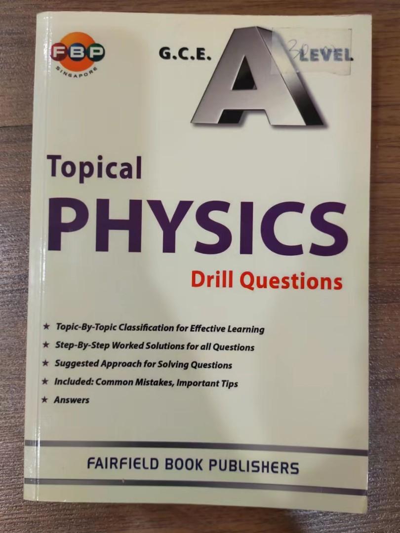 Gce a level topical physics drill questions hobbies toys books