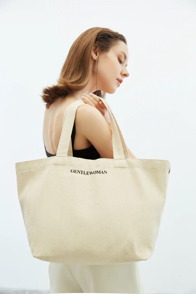 Gentlewoman Canvas Tote Bag, Women's Fashion, Bags Wallets, Tote