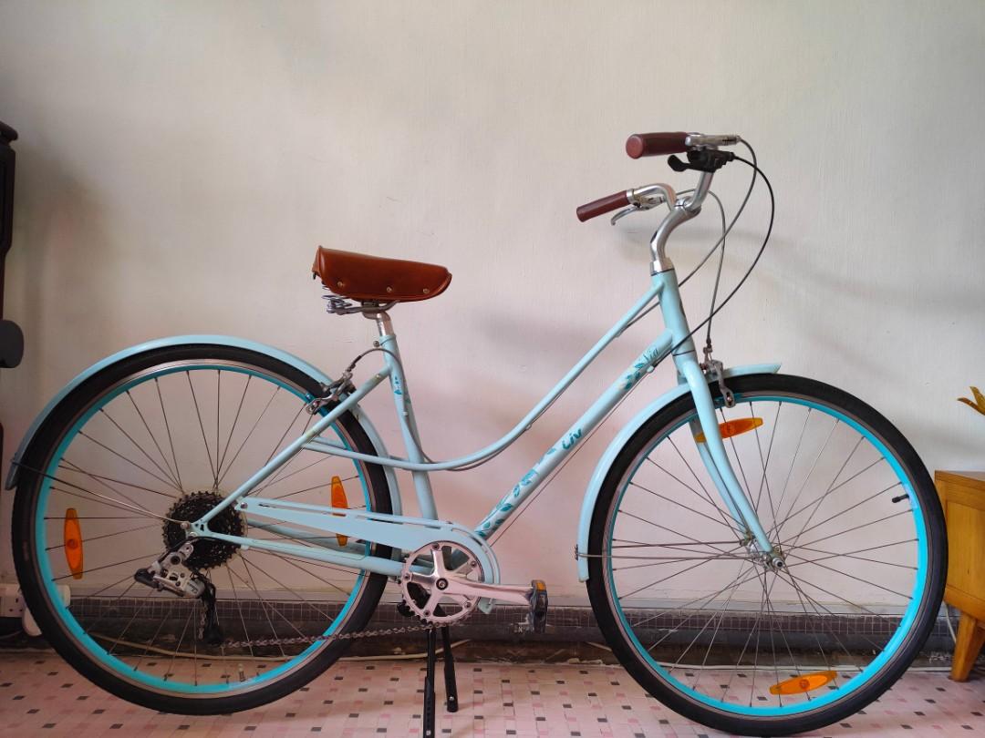 Giant ladies bike with shop basket