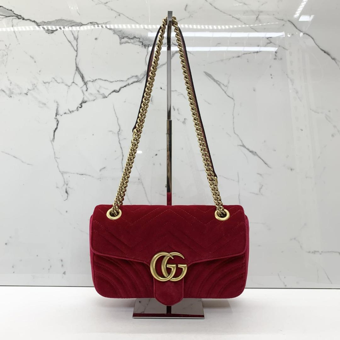 Red suede new arrivals bag