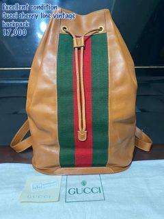 Gucci sherry line vintage backpack