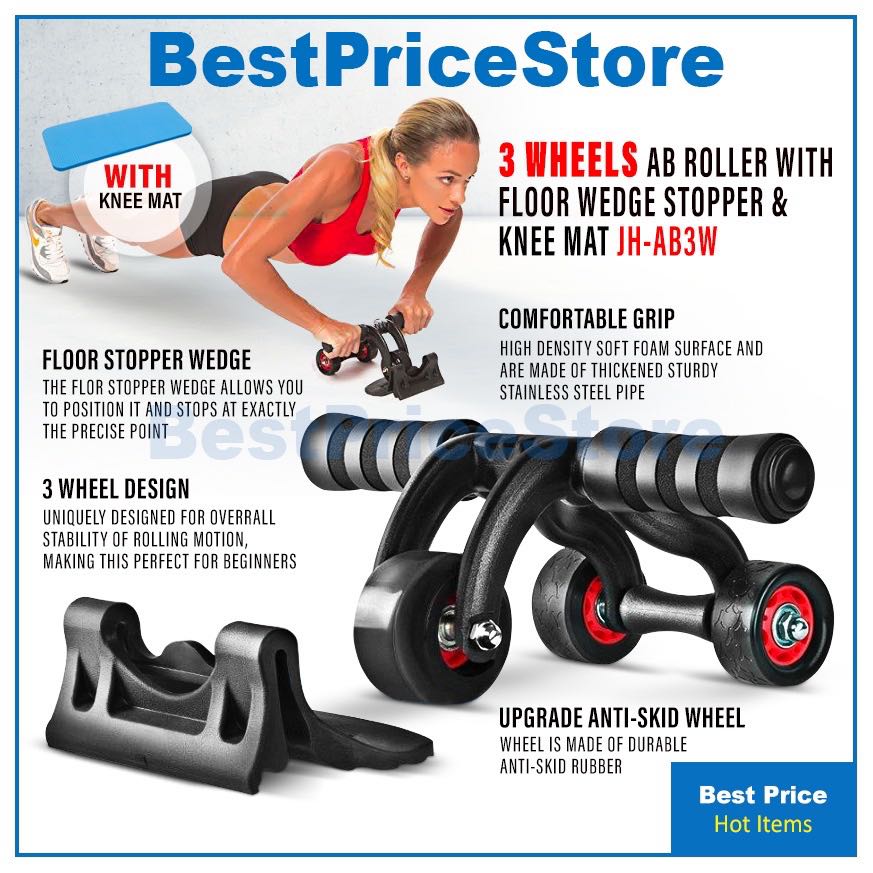 3 wheel online ab roller