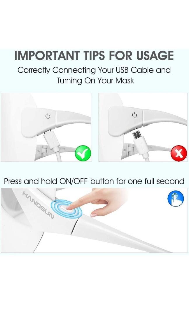 HANGSUN LIGHT THERAPY ACNE MASK FT350, Beauty & Personal Care, Face