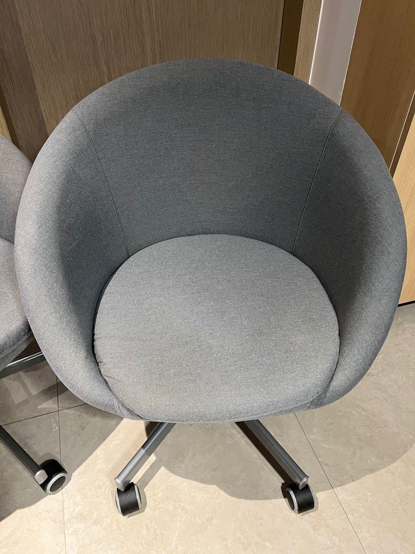 IKEA SKRUVSTA Swivel Chair Grey, Furniture & Home Living, Furniture