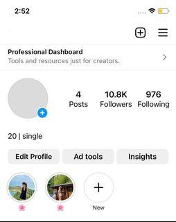 instagram account sale!