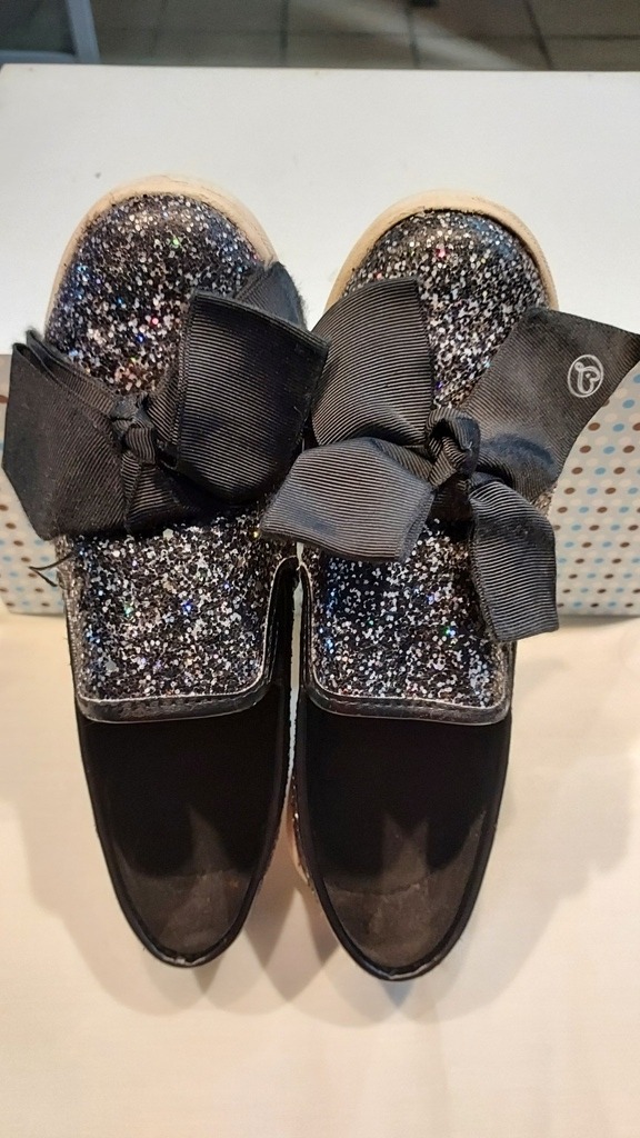 Jojo Siwa Black Glitter Slip Shoes Women s Fashion Footwear