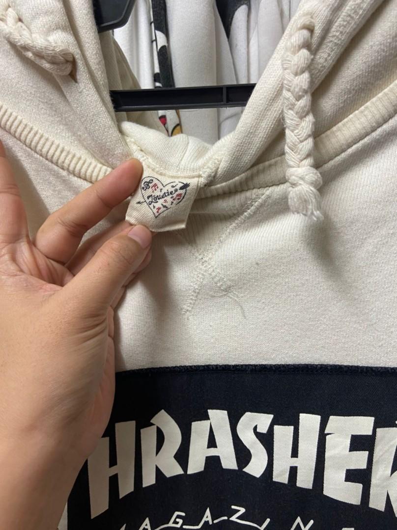 Tan thrasher hoodie outlet