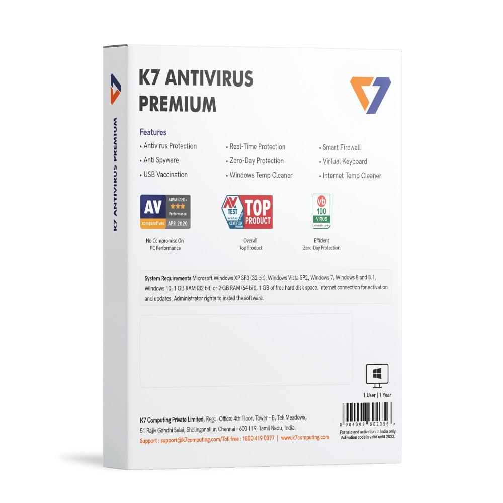 K7 Antivirus Premium Antivirus Software 2022 for Windows ...
