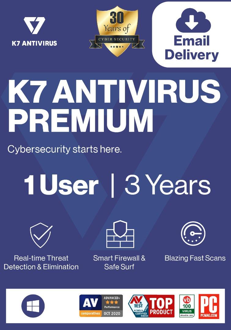 K7 Antivirus Premium Antivirus Software for Windows laptop/pc ...