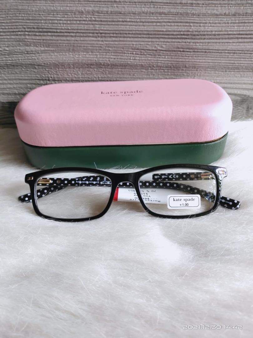 Kate Spade Jodie Reader Glasses Black Dot 50mm Barang Mewah