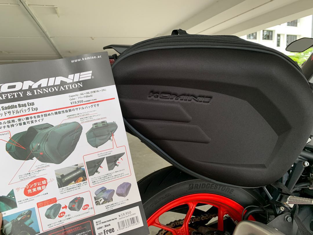 Komine Side Saddle Bags SA 212 Motorcycles Motorcycle