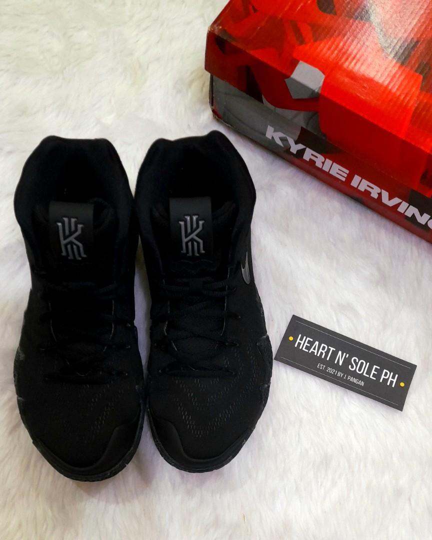 Kyrie 4 blackout hot sale on feet