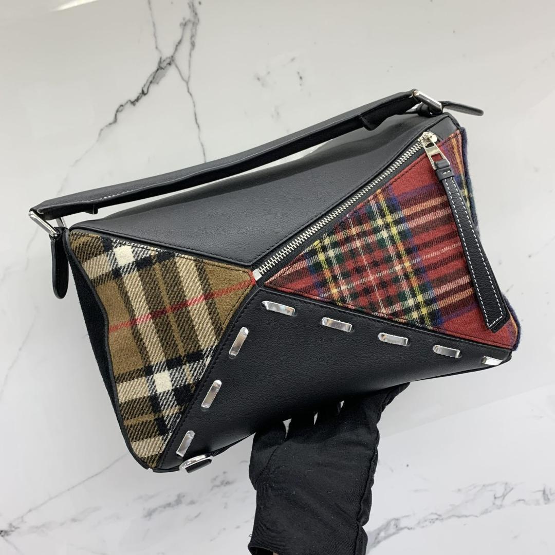 Loewe tartan puzzle bag sales